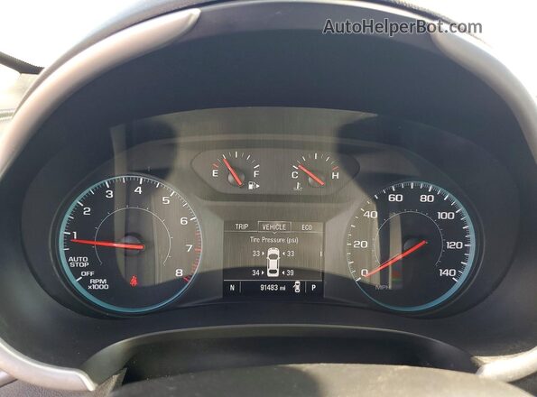 1G1ZB5ST8MF046838 2021 CHEVROLET MALIBU White Widok zestawu wskaźników