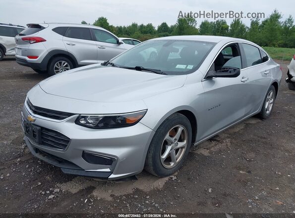 1G1ZB5ST9JF184075 2018 CHEVROLET MALIBU Silver Vista tres cuartos delantera izquierda