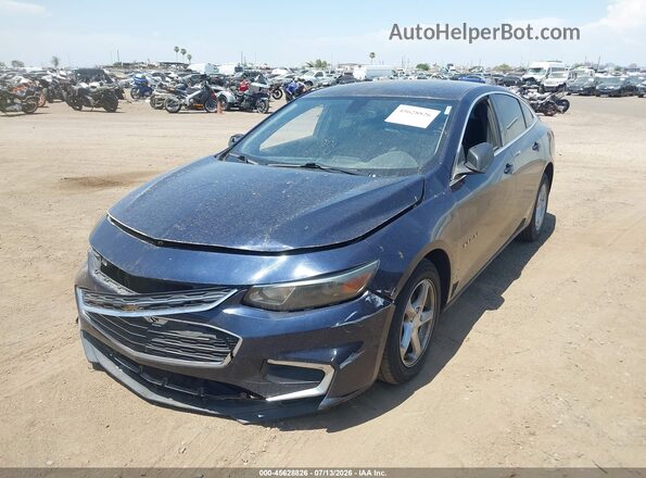 1G1ZB5ST9JF245800 2018 CHEVROLET MALIBU Blue წინა მარცხენა ხედი სამი მეოთხედიდან