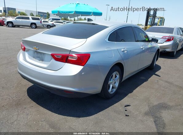1G1ZB5ST9JF283169 2018 CHEVROLET MALIBU Silver Trasero derecho