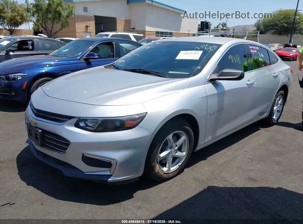 1G1ZB5ST9JF283169 2018 CHEVROLET MALIBU Silver Vista tres cuartos delantera izquierda
