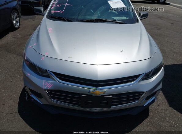 1G1ZB5ST9JF283169 2018 CHEVROLET MALIBU Silver Vista del cuadro de instrumentos