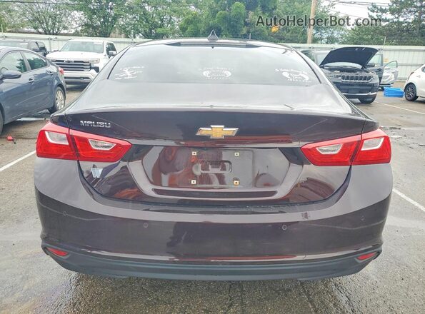 1G1ZB5ST9MF047240 2021 CHEVROLET MALIBU Burgundy უკანა ხედი