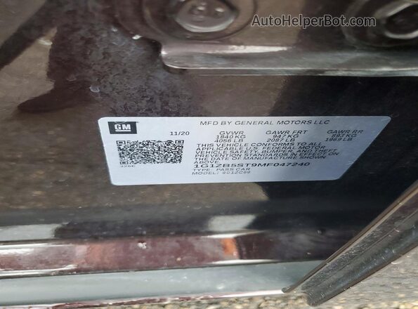 1G1ZB5ST9MF047240 2021 CHEVROLET MALIBU Burgundy ძრავის განყოფილების ხედი