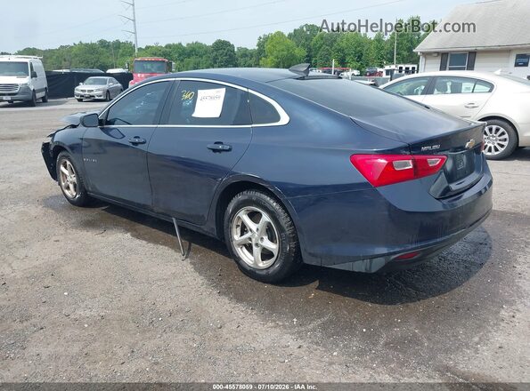 1G1ZB5STXHF277309 2017 CHEVROLET MALIBU Blue Trasero izquierdo