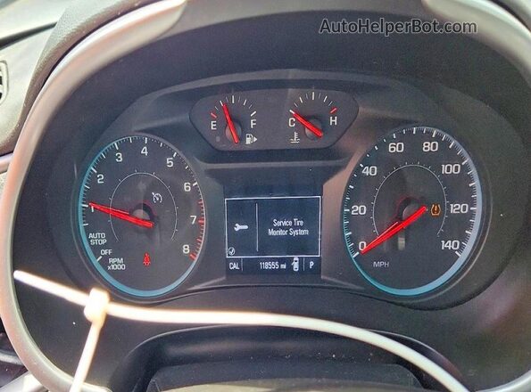 1G1ZB5STXJF256157 2018 CHEVROLET MALIBU White Вид щитка приладів