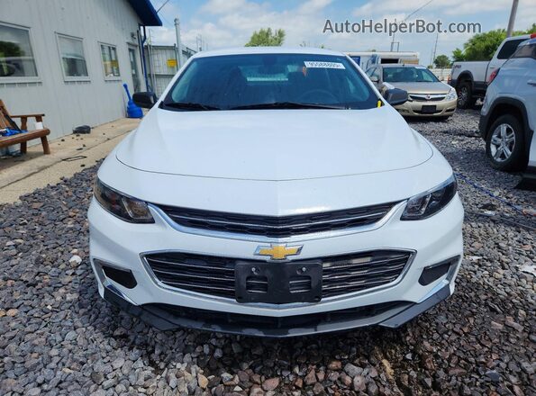 1G1ZB5STXJF256157 2018 CHEVROLET MALIBU White Вид спереду