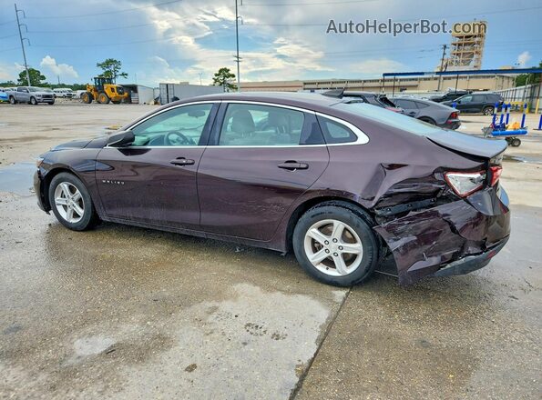 1G1ZB5STXLF022877 2020 CHEVROLET MALIBU Maroon Trasero izquierdo