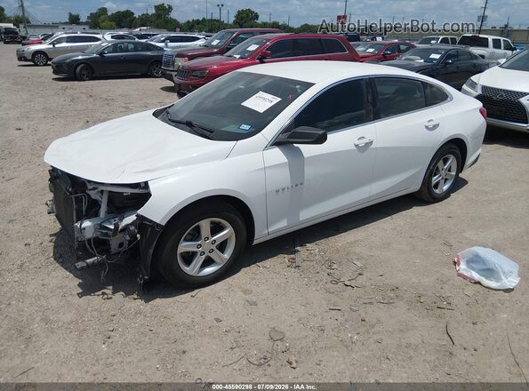 1G1ZB5STXLF047066 2020 CHEVROLET MALIBU White წინა მარცხენა ხედი სამი მეოთხედიდან