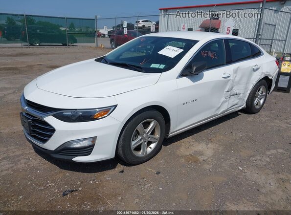 1G1ZB5STXLF085378 2020 CHEVROLET MALIBU Белый Передняя левая четверть