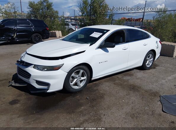 1G1ZC5ST0HF237530 2017 CHEVROLET MALIBU White წინა მარცხენა ხედი სამი მეოთხედიდან