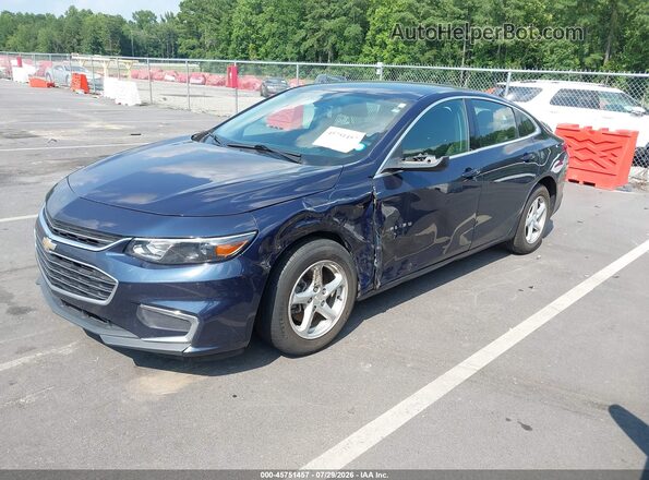1G1ZC5ST0JF210009 2018 CHEVROLET MALIBU Blue Передня ліва чверть