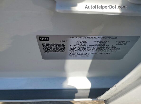 1G1ZC5ST0PF126362 2023 CHEVROLET MALIBU White Շարժիչի բաժամունքի տեսք