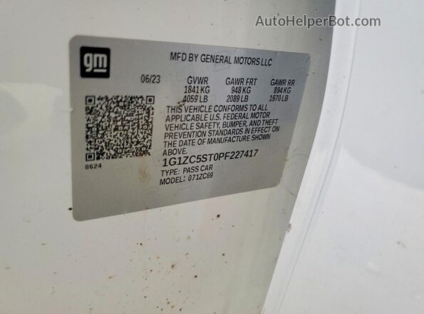 1G1ZC5ST0PF227417 2023 CHEVROLET MALIBU White Շարժիչի բաժամունքի տեսք