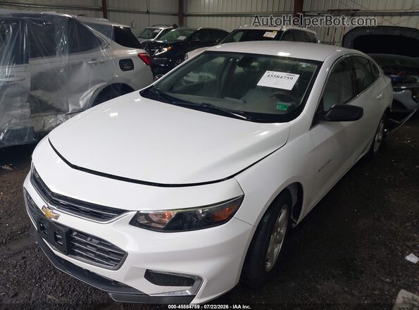 1G1ZC5ST2GF267272 2016 CHEVROLET MALIBU White წინა მარცხენა ხედი სამი მეოთხედიდან