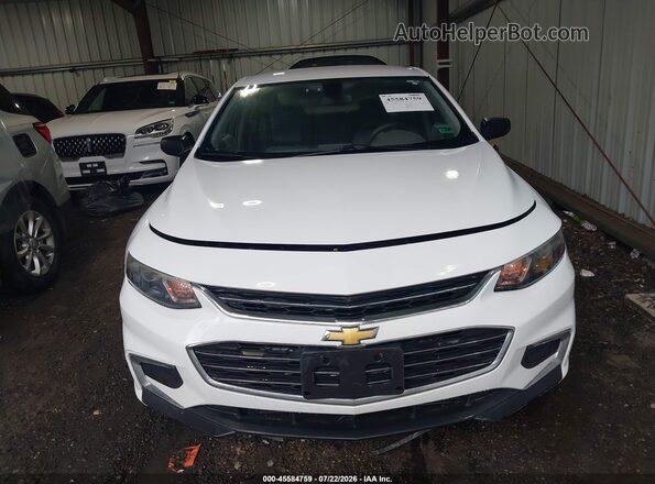 1G1ZC5ST2GF267272 2016 CHEVROLET MALIBU White ხელსაწყოთა პანელის ხედი