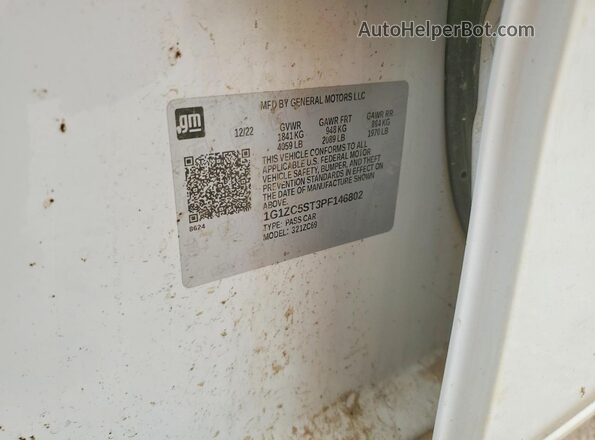 1G1ZC5ST3PF146802 2023 CHEVROLET MALIBU White Widok komory silnika
