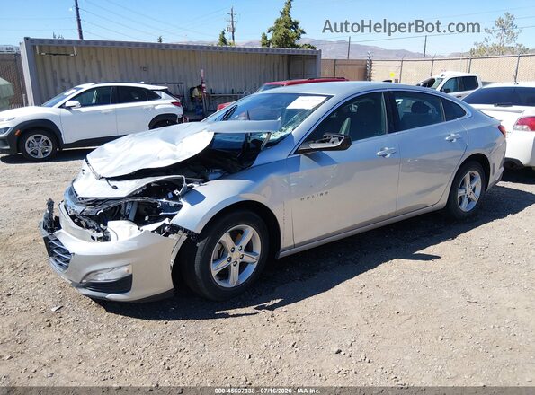1G1ZC5ST7MF040137 2021 CHEVROLET MALIBU Silver Առջևի ձախ երեք քառորդ տեսարան