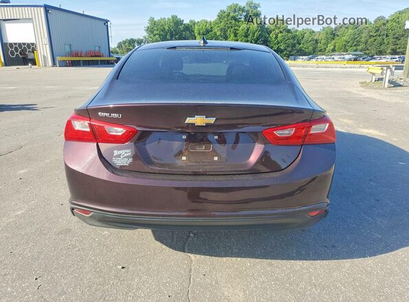 1G1ZC5ST8MF031477 2021 CHEVROLET MALIBU Maroon უკანა ხედი