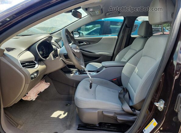 1G1ZC5ST8MF031477 2021 CHEVROLET MALIBU Maroon წინა სალონის ხედი