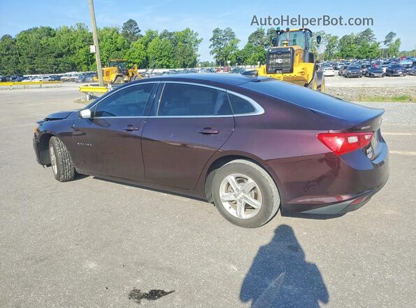 1G1ZC5ST8MF031477 2021 CHEVROLET MALIBU Maroon უკანა მარცხენა