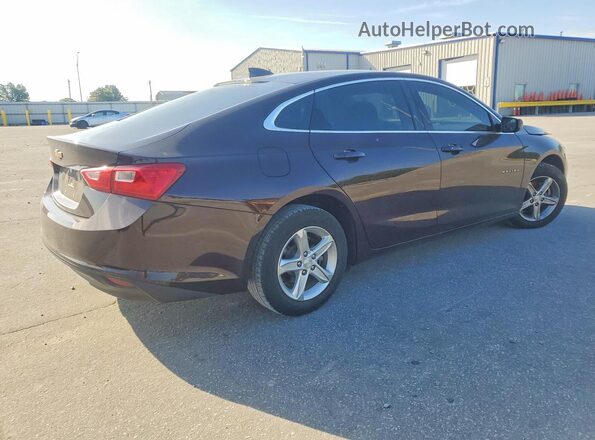 1G1ZC5ST8MF031477 2021 CHEVROLET MALIBU Maroon უკანა მარჯვენა