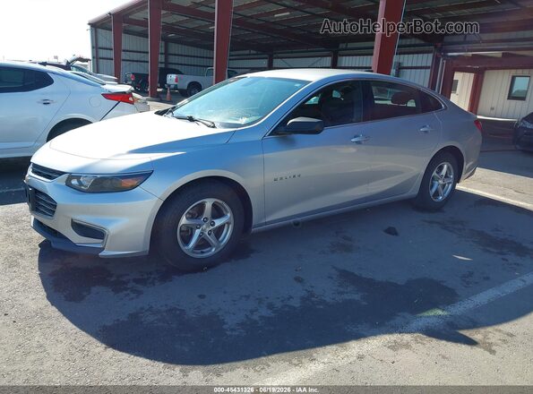 1G1ZC5ST9JF160484 2018 CHEVROLET MALIBU Silver წინა მარცხენა ხედი სამი მეოთხედიდან
