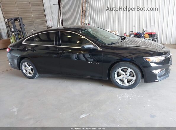 1G1ZC5STXJF103808 2018 CHEVROLET MALIBU Black Vista interior trasera