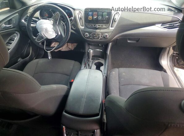 1G1ZD5ST0JF127953 2018 CHEVROLET MALIBU Black Widok deski rozdzielczej