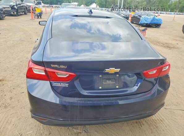 1G1ZD5ST0JF166624 2018 CHEVROLET MALIBU Blue Вид ззаду