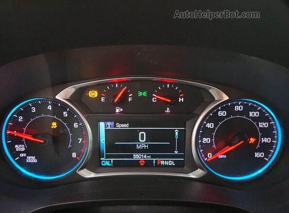 1G1ZD5ST0JF193631 2018 CHEVROLET MALIBU White Vista del cuadro de instrumentos