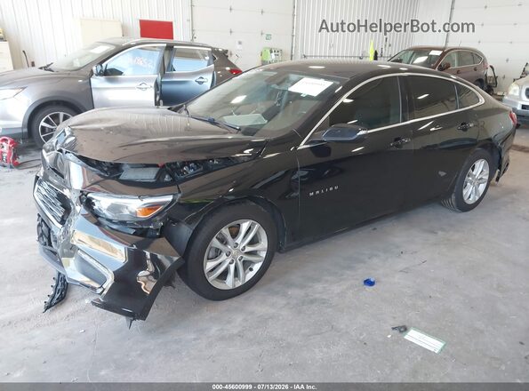1G1ZD5ST0JF244397 2018 CHEVROLET MALIBU Черный Передняя левая четверть