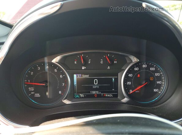 1G1ZD5ST0JF255156 2018 CHEVROLET MALIBU Red ხელსაწყოთა პანელის ხედი