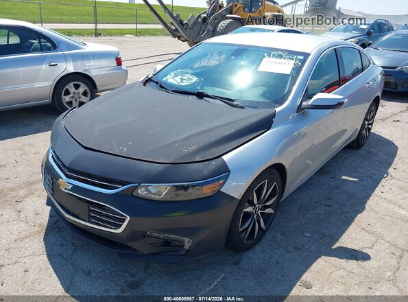 1G1ZD5ST0JF288948 2018 CHEVROLET MALIBU Серебряный Передняя левая четверть