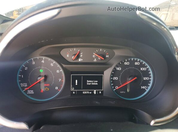 1G1ZD5ST0KF107879 2019 CHEVROLET MALIBU White ხელსაწყოთა პანელის ხედი