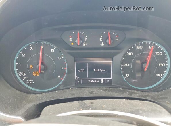 1G1ZD5ST0KF134497 2019 CHEVROLET MALIBU White ხელსაწყოთა პანელის ხედი