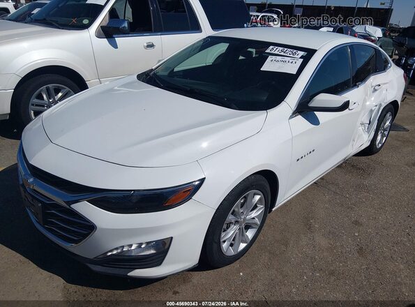 1G1ZD5ST0NF166838 2022 CHEVROLET MALIBU Белый Передняя левая четверть