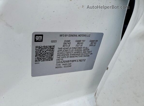 1G1ZD5ST0PF176272 2023 CHEVROLET MALIBU White Вид підкапотного простору