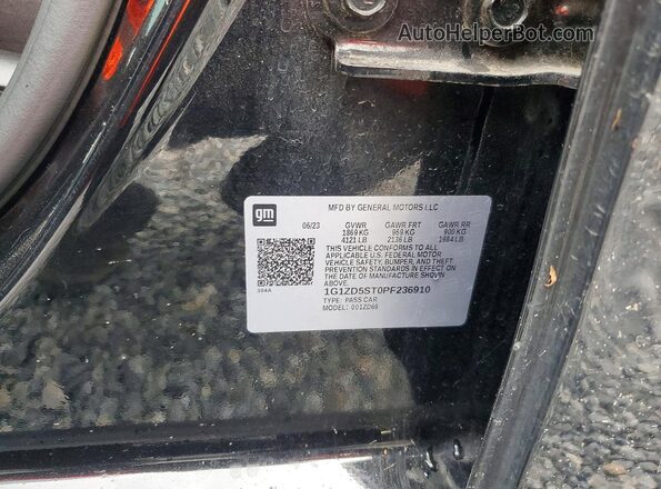 1G1ZD5ST0PF236910 2023 CHEVROLET MALIBU Black Vista del compartimento del motor