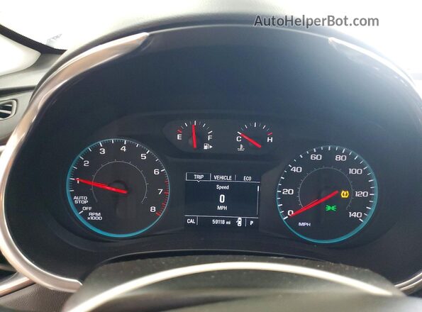 1G1ZD5ST1KF179030 2019 CHEVROLET MALIBU Белый Вид щитка приборов