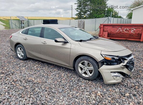 1G1ZD5ST1NF157338 2022 CHEVROLET MALIBU Желто-коричневый Передняя правая четверть