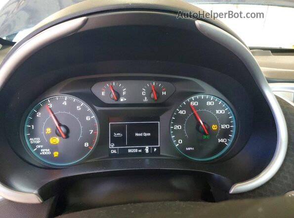 1G1ZD5ST1NF169103 2022 CHEVROLET MALIBU Синий Вид щитка приборов