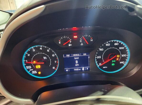 1G1ZD5ST1RF177904 2024 CHEVROLET MALIBU Gray Instrument cluster view