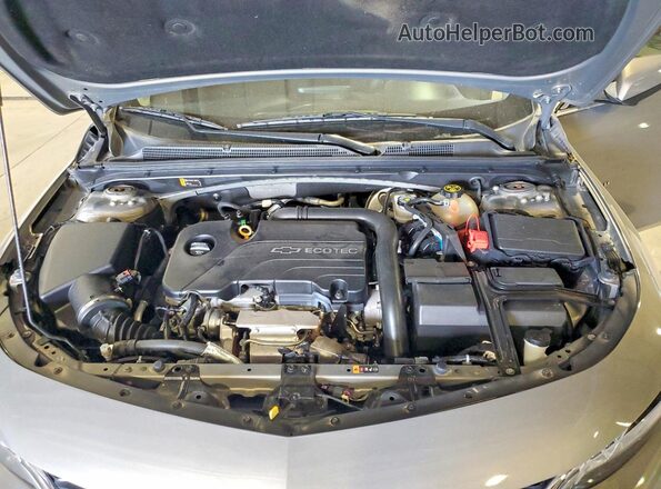 1G1ZD5ST2JF163661 2018 CHEVROLET MALIBU Серый Вид задней части салона