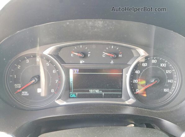 1G1ZD5ST2JF238178 2018 CHEVROLET MALIBU White Vista del cuadro de instrumentos