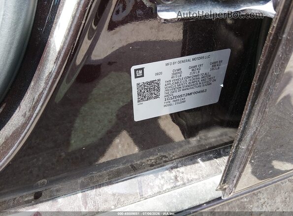 1G1ZD5ST2MF004563 2021 CHEVROLET MALIBU Бордовый Вид подкапотного пространства