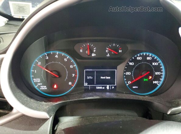 1G1ZD5ST2NF122971 2022 CHEVROLET MALIBU Blue Սարքավորումների վահանակի տեսք