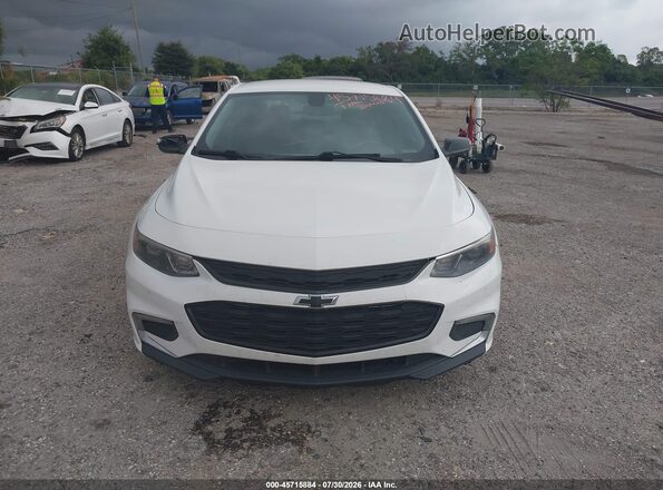 1G1ZD5ST3JF143693 2018 CHEVROLET MALIBU Белый Вид щитка приборов