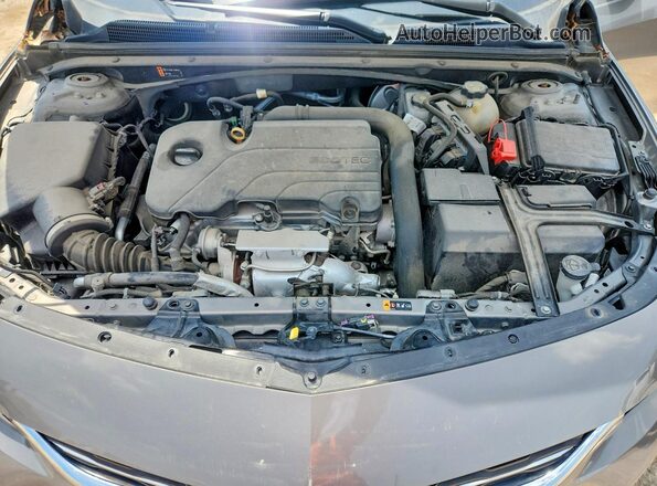 1G1ZD5ST3JF183305 2018 CHEVROLET MALIBU Серый Вид задней части салона