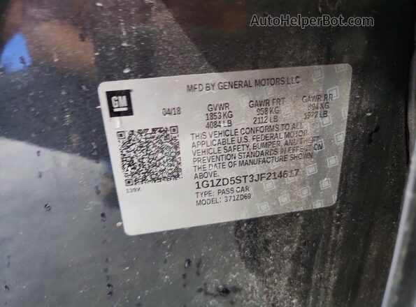 1G1ZD5ST3JF214617 2018 CHEVROLET MALIBU Gray Widok komory silnika